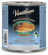 Varathane Y250161 Exterior Finish, Semi-Gloss, Clear, Liquid, 236 mL, Can